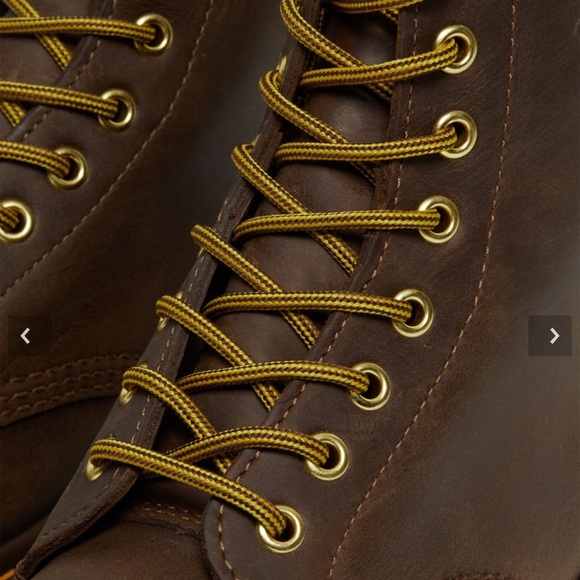 DR MARTENS 1460 CRAZY HORSE LEATHER LACE UP BOOTS - Picture 3 of 6